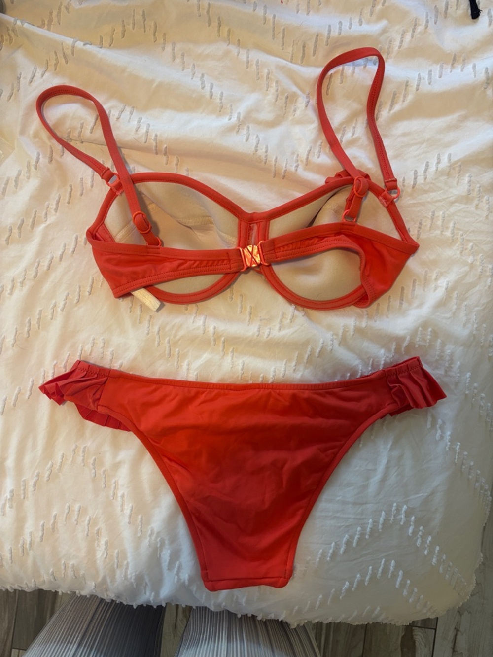 Seafolly Bright Red Ruffle Bikini Set - Picture 2 of 2